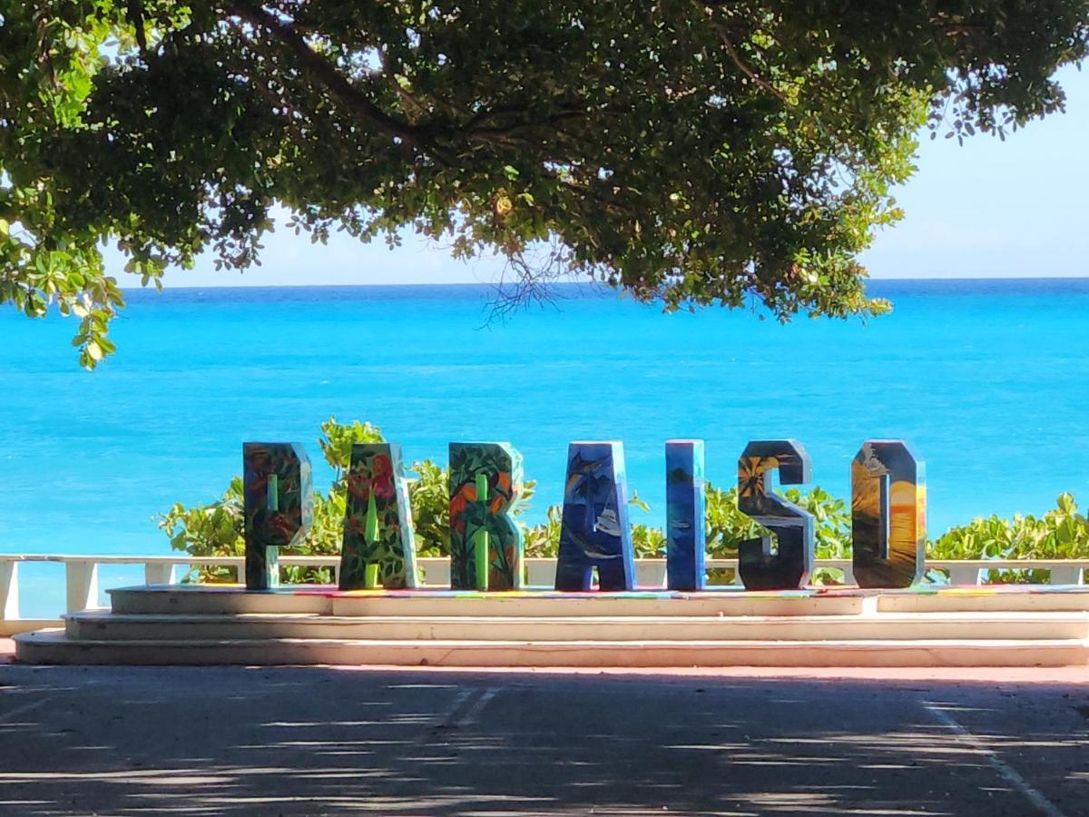 Beachfront Apartment, Quiet 4 Beds, 1 Bath, Ac, Wi-Fi, Hot Water, In Paraiso Near Los Patos Luaran gambar
